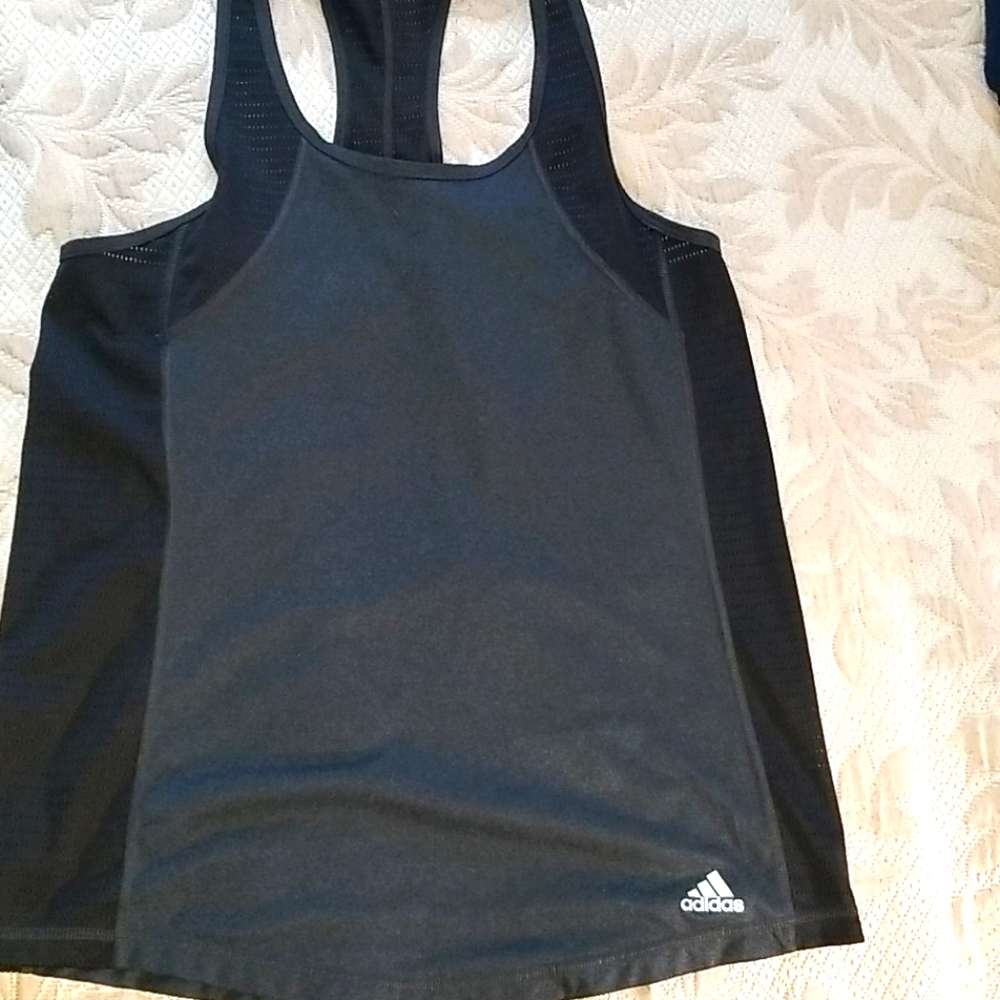 EUC Adidas  black Climatelite  tank medium
